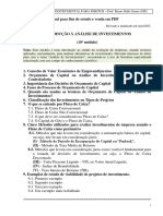 CI 10.1 INTRODUÇÃO À ANÁLISE DE INVESTIMENOS - Maio-2021