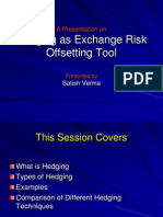 Hedging As Exchange Risk Offsetting Tool: A Presentation On