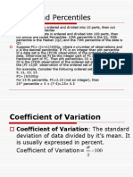 Deciles and Percentiles