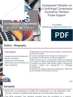 Case Study - Unexpected Vibraion On A Centrifugal Compressor Caused by Vibration Probe Support