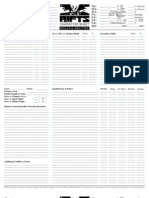 Rifts Character Sheet Fillable