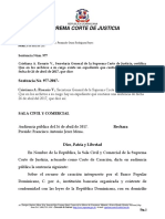 Sentencia N 977 de Suprema Corte de Justicia Del 26 de Abril