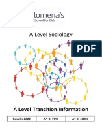 Sociology Transition Booklet 