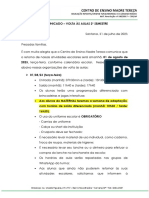 Comunicado - Volta As Aulas 2º Semestre