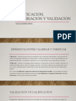 Calificación, Calibración y Validación