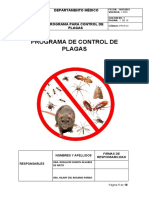 Programa de Control de Plagas