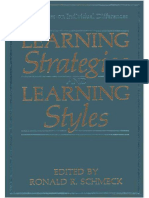 Schmeck (1988) Learning Strategies and Learning Styles