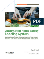 FreshLabels - Automated Safety Food Labeling System Technical