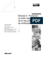 Module 8: Protection Du Trafic Réseau À L'Aide de La Sécurité Ipsec Et de Certificats