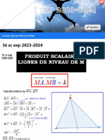 MATH (Produit Scalaire) Les Lignes de Niveau