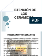 OBTENCIÓN DE LOS Ceramicos