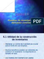 Concepto Modelo Inventarios Con Demanda Constante