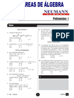 Álgebra 3ro Sec - I Bim - Tarea