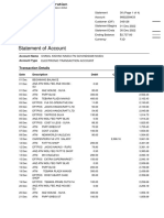 Statement of Account: Transaction Details