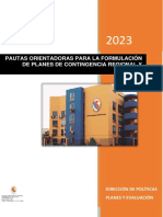 Indeci - Pautas Orientadoras para Formular Planes de Contingencia