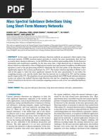 Mass Spectral Substance Detections Using Long Short-Term Memory Networks