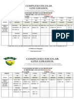 Calendário Da Provas Do Professor II Trimestre