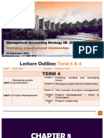 Management Accounting Strategy (E2) - Unit 2 - CH 8 Managing Organisational Relationships (Student PDF