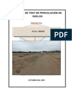 Informe de Percolacion - Fall Creek