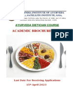 Ayurveda Dietician Course AIIA GOA Final Brouchure 2023