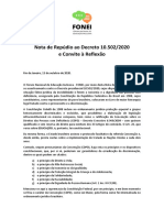 Carta Aberta Pela MANUTENÇÃO Do Decreto 6571 08 e Da Política Nacional de Educação Inclusiva