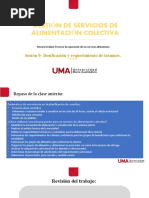 Uma Gestión de Servicios de Alimentación Colectiva Clase 9