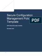 Secure Configuration ManagementPolicy Template For CIS Control 4