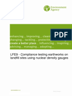 LFE9 Compliance Testing Earthworks On Landfill Sites Using Nuclear Density Gauges