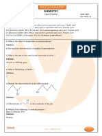 Previous Year Chemistry Question Paper For CBSE Class 12 - 2014