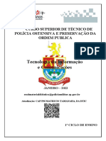 Tecnologia Da Informação e Comunicações: Curso Superior de Técnico de Polícia Ostensiva E Preservação Da Ordem Publica