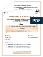 Mémoire Final Gestion Comptable Et Financières