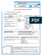 Sesion de Aprendizaje Conocemos Nuestro Sistema Monetario 3grado