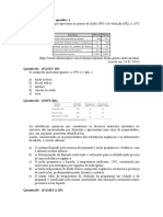 Lista de Exercícios Forças Intermoleculares