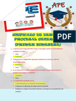 APE de Derecho Procesal General 1 - Primer Bimestre - Unificado - MESD