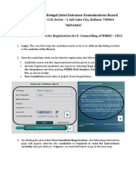 Registration Manual WBJEE 2023 Counselling