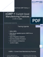 CGMP Part 1 Annual Training Tennex