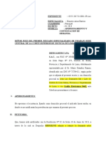 Contestación para Audiencia (Despido Arbitrario)