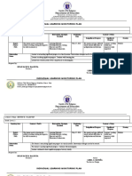 Department of Education: Individual Learning Monitoring Plan