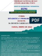 6f. - Diapositivas de Estadistica y Probabilidades Introduccion Al Muestreo