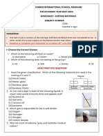 Sorting Materials-Worksheet