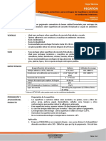 Hoja Técnica de Pegatón Chema