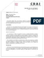 Informe de Conservación