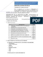 Especificaciones Tecnicas Ceramicos