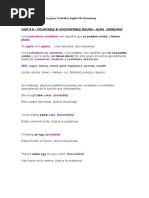 UNIT 9 A Countable Uncountable Nouns A-A - Some-Any