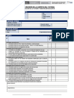 Ficha de Revisión de La Carpeta Del Tutor (A)