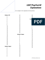 LSAT PrepTest 62 Explanations