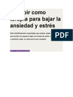 Escritura Terapeutica para Colocar en La Agenda Alanna