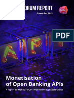 Monetisation of Open Banking APIs