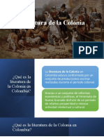 Literatura de La Colonia