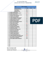 Planilhas de Notas 2º Semestre Fund 2